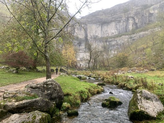 A view of Malham Cove, in the Yorkshire Dales National Park