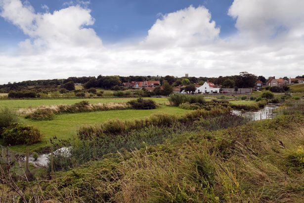 A view of the salt marshes at Blakeney, Norfolk